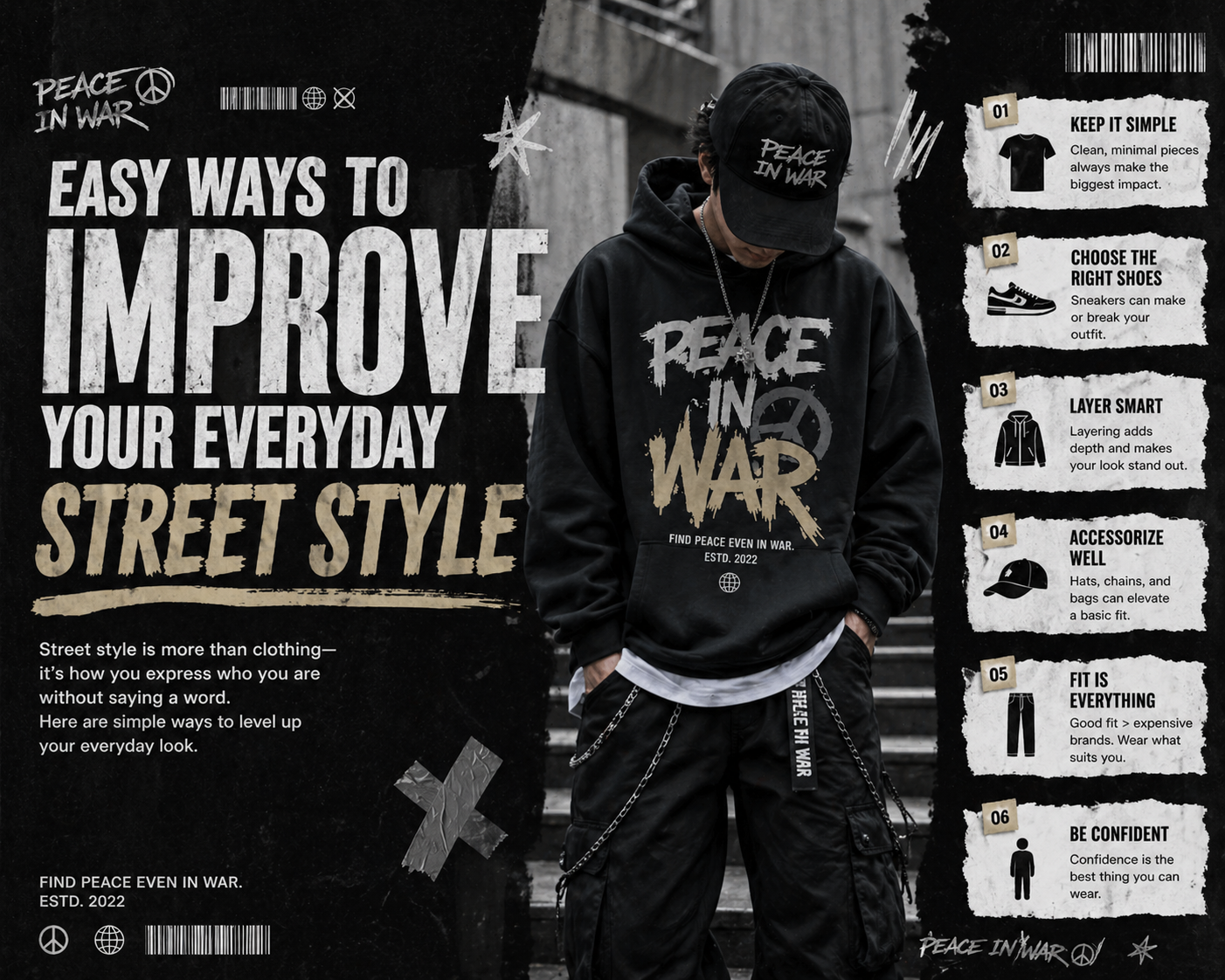 Peaceinwar Easy Ways to Improve Your Everyday Street Style