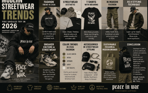 Peaceinwar Modern Streetwear Trends You Should Try in 2026