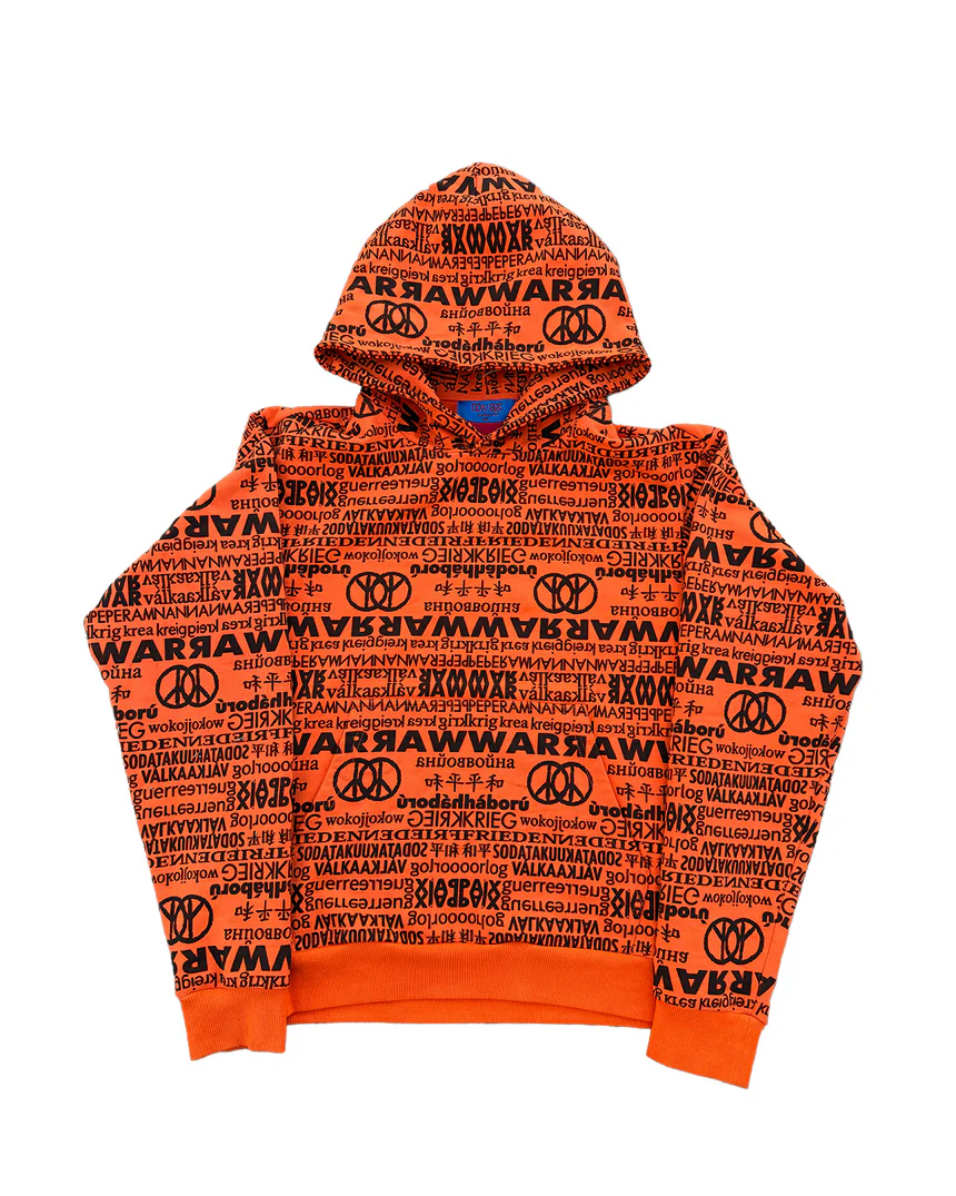 Peace in war “protest” hoodie (orange) Peace in war “protest” hoodie (orange)