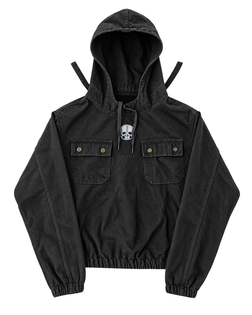 6f6d536f-ee23-4a4f-bb55-7c30a64883d7 PEACE IN WAR ANTI DENIM JACKET