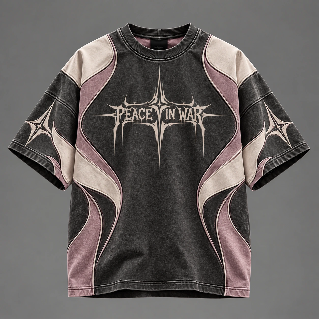 e85e0d3f-bf92-4d74-bb34-4a8f116f Peace In War Shadow Rose Panel Shirt